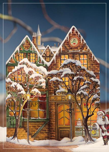 Christmas town - christmas greeting card