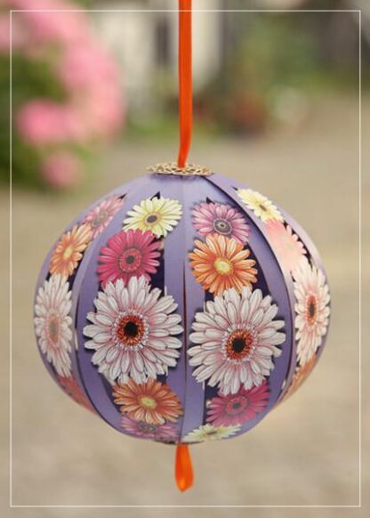 GEerebera purple ball - greeting card