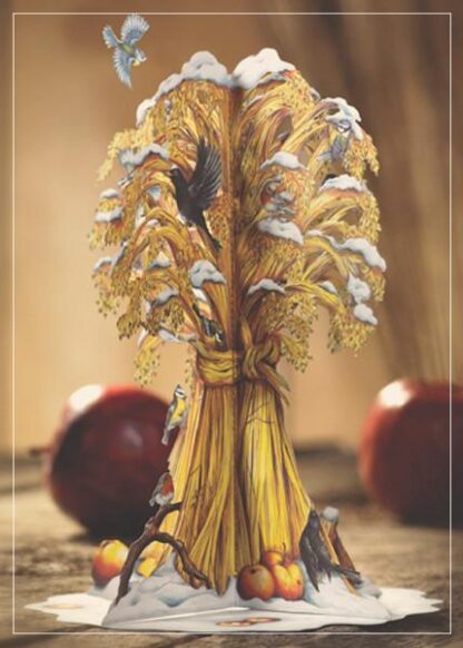 Golden sheaf - christmas greeting card