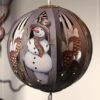 Snowman cone ball - christmas greeting card