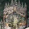 Winter forest - greeting card
